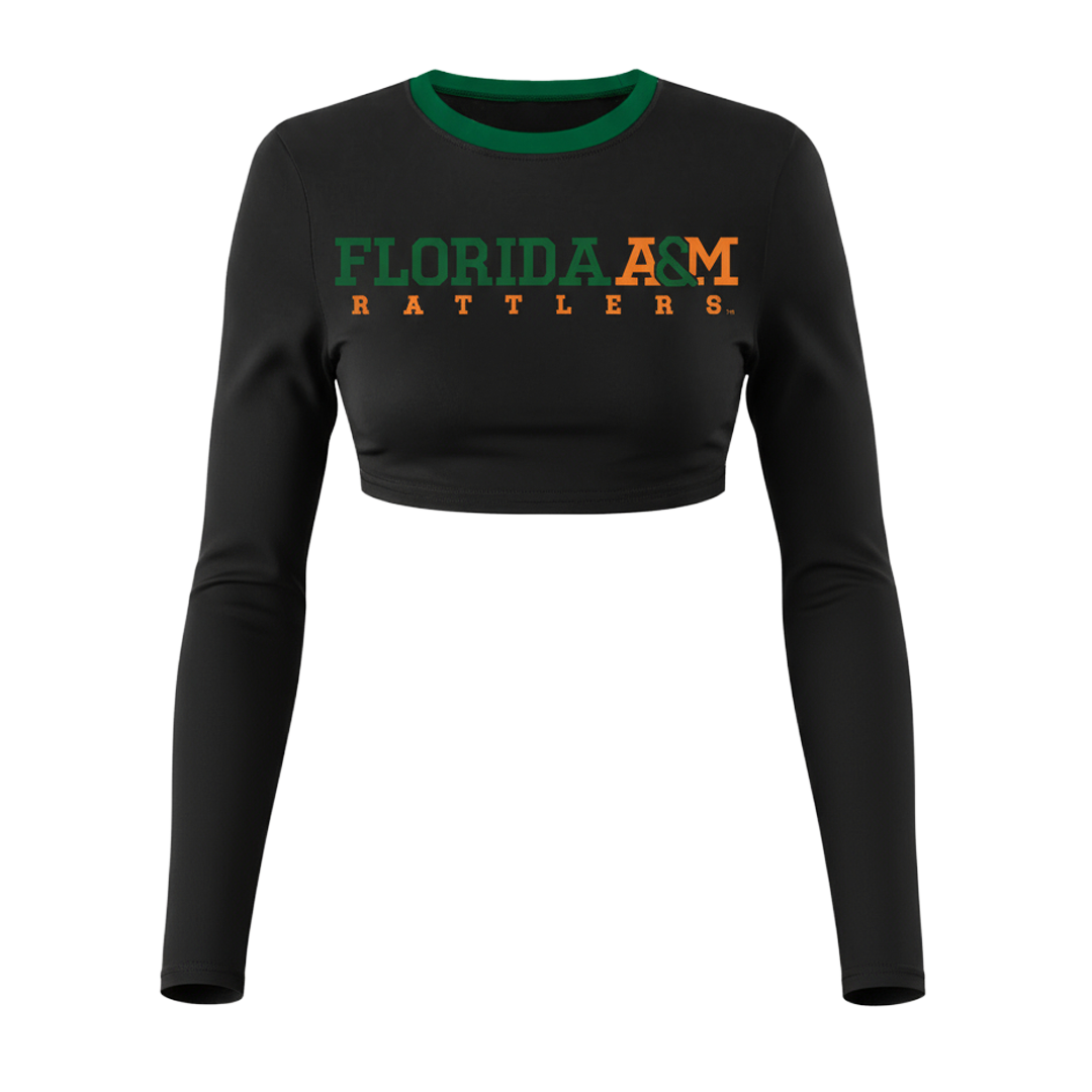FAMU Black Crop Longsleeve